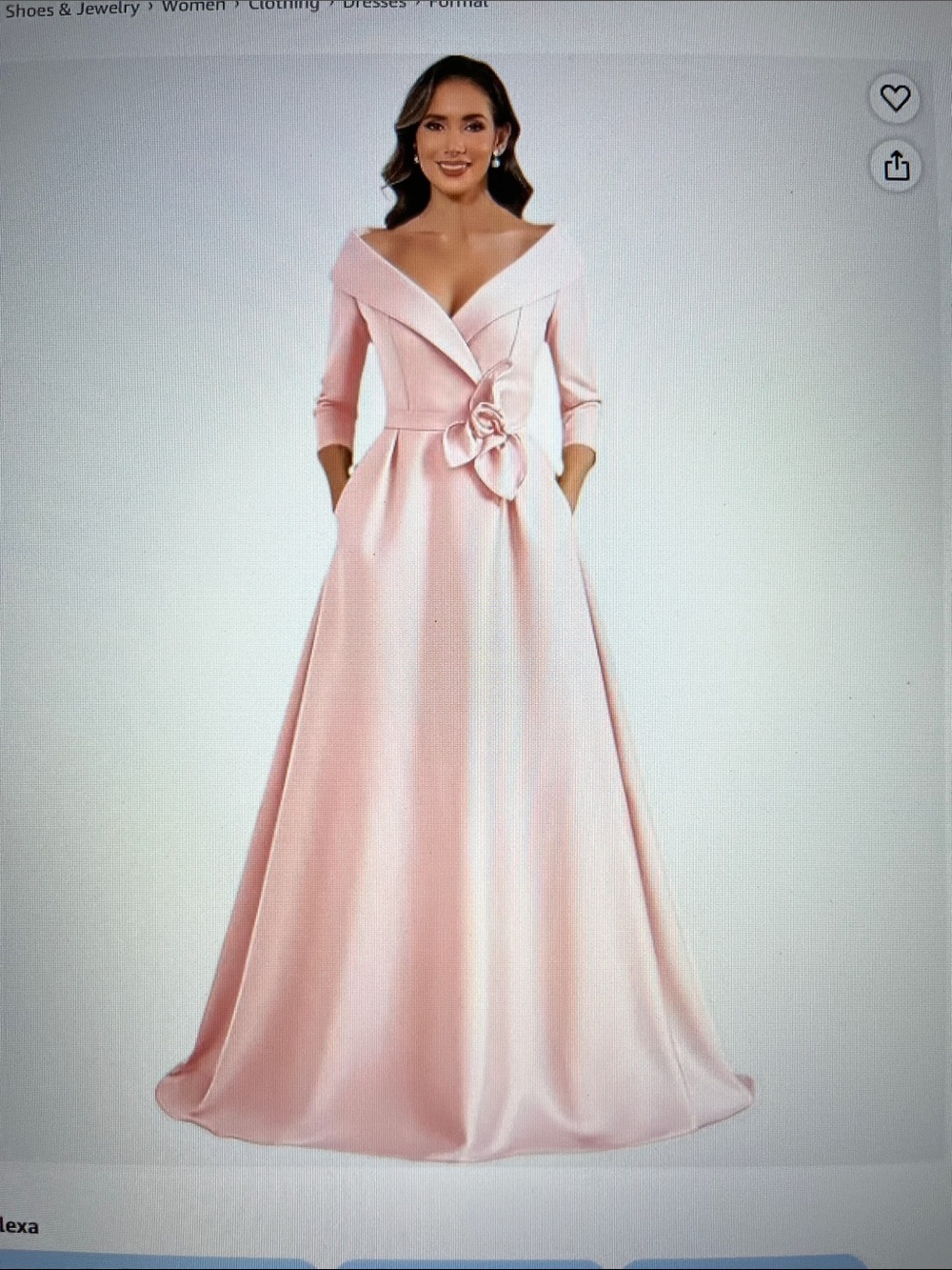 A line satin mother of the bride dress